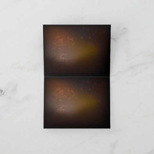 スチームパンク時計とアンティークギア ノートカード (内部)