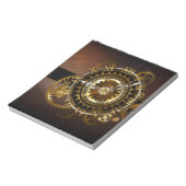 スチームパンク時計とアンティークギア ノートパッド (回転)