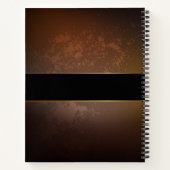 スチームパンク時計とアンティークギア ノートブック (裏面)