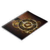 スチームパンク時計とアンティークギア ノートブック (左側)