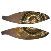 スチームパンク時計とアンティークギア バスケットボール (パネル)