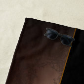 スチームパンク時計とアンティークギア ビーチタオル (インサイチュ)