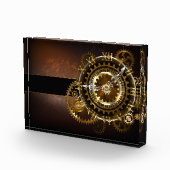 スチームパンク時計とアンティークギア フォトブロック (右)