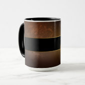 スチームパンク時計とアンティークギア マグカップ (正面左)