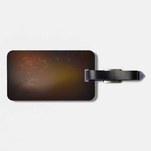 スチームパンク時計とアンティークギア ラゲッジタグ (裏面横)