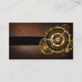 スチームパンク時計とアンティークギア 割引カード (正面)