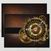 スチームパンク時計とアンティークギア 案内状 (正面/裏面)