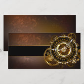 スチームパンク時計とアンティークギア 案内状 (正面/裏面)