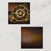 スチームパンク時計とアンティークギア 紹介カード (正面/裏面)