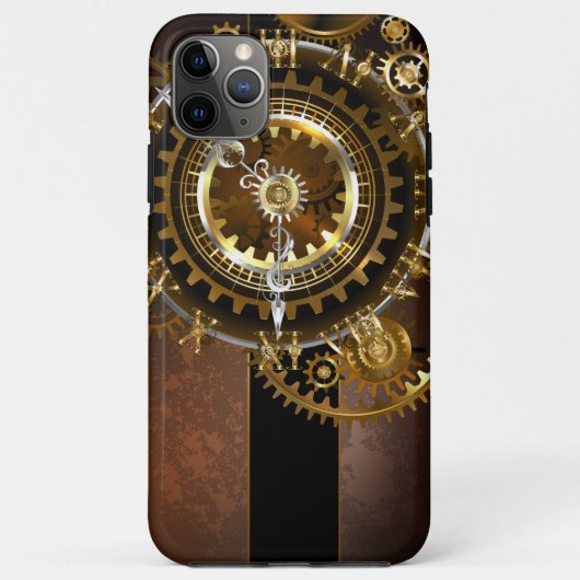 スチームパンク時計とアンティークギア Case-Mate iPhoneケース (裏面)