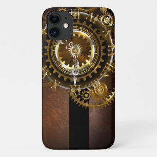 スチームパンク時計とアンティークギア iPhone 11 ケース