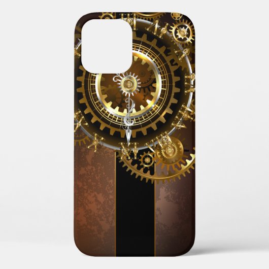 スチームパンク時計とアンティークギア Case-Mate iPhoneケース (裏面)