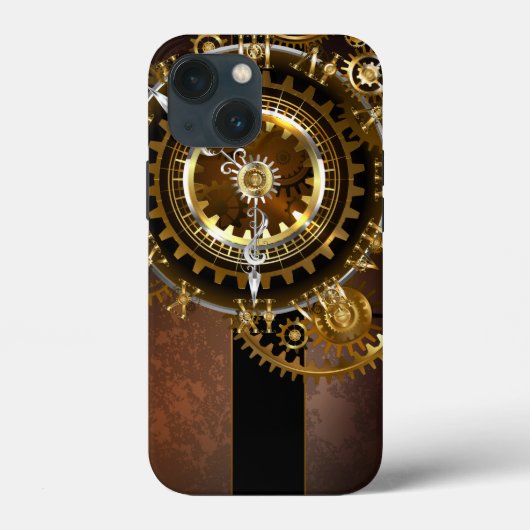 スチームパンク時計とアンティークギア Case-Mate iPhoneケース (裏面)