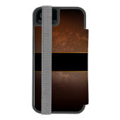スチームパンク時計とアンティークギア INCIPIO iPhoneウォレットケース (フォリオ裏面)