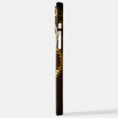 スチームパンク時計とアンティークギア iPhoneケース (左側面)