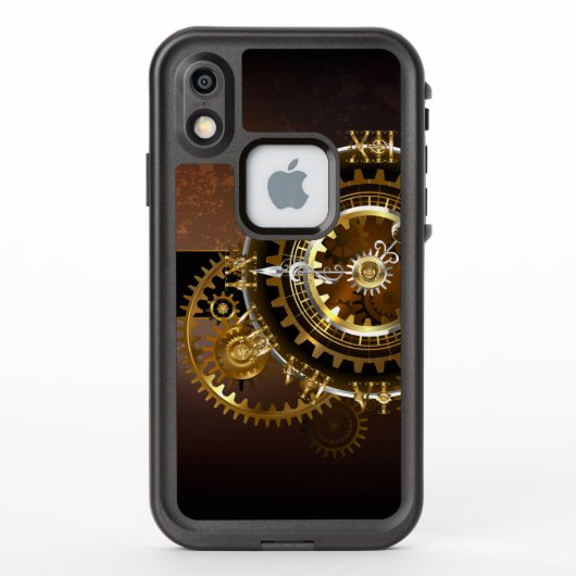 スチームパンク時計とアンティークギア LifeProof iPhoneケース (裏面)