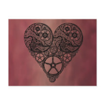 スチームパンク時計の動作とギアハート