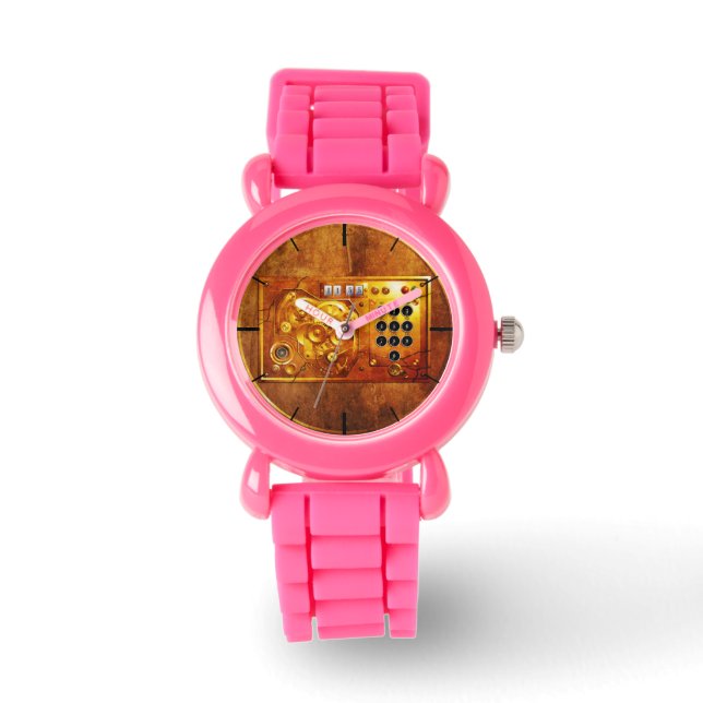 スチームパンク時計の5トングランジ 腕時計 (正面)