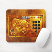 スチームパンク時計の5対12 グランジ時計 マウスパッド (マウス)