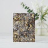 スチームパンク時計ギア ポストカード (スタンド正面)