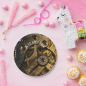 スチームパンク時計機構 ペーパープレート (パーティー)