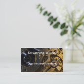 スチームパンク時計機構 名刺 (スタンド正面)