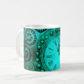 スチームパンク時計 コーヒーマグカップ (正面左)