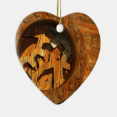 スチームパンク時計 セラミックオーナメント (右)