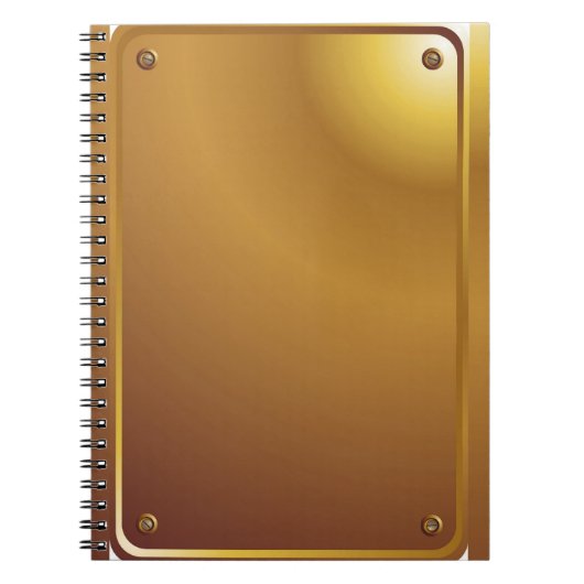 スチームパンク時計 ノートブック (正面)