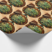 スチームパンク時計 ラッピングペーパー (角)