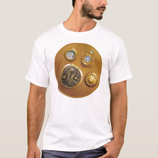 スチームパンク時計 Tシャツ (正面)