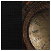 スチームパンク時間玄関クロックギアドア脂肪1/4 ファブリック (クローズアップ)