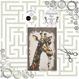 スチームパンク未来的ハッピーラクダの切り離し 薄葉紙