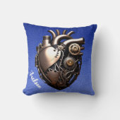 スチームパンク機械ハート クッション (正面)