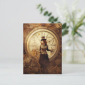 スチームパンク機械ヴィンテージ産業サイバーパンク ポストカード (スタンド正面)