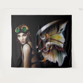 スチームパンク機械妖精 タペストリー (正面(横))