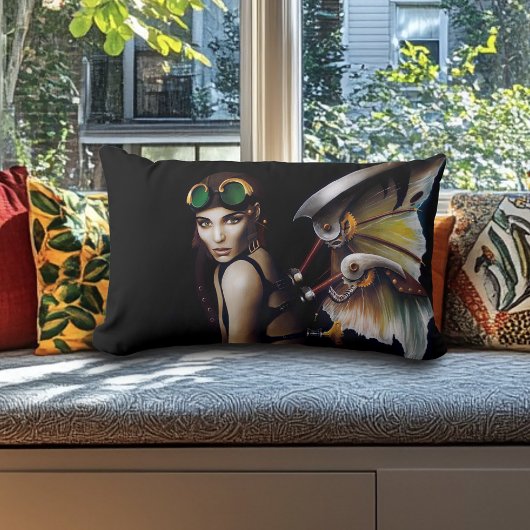 スチームパンク機械妖精 ランバークッション