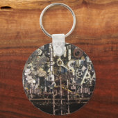 スチームパンク機械機械 キーホルダー (正面)