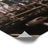 スチームパンク機械機械 ポスター (角)