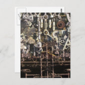 スチームパンク機械機械 ポストカード (正面/裏面)