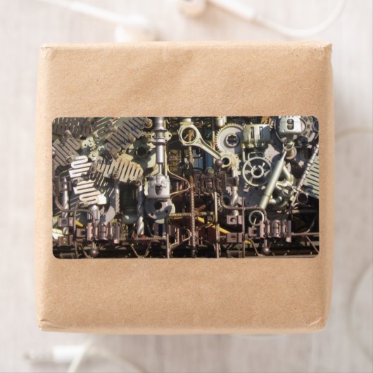 スチームパンク機械機械 ラベル (インサイチュ)