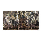 スチームパンク機械機械 ラベル (正面)