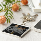 スチームパンク機械 キーホルダー (側面)