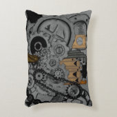 スチームパンク機械(フルカラー) アクセントクッション (正面(垂直))