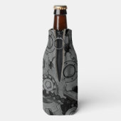 スチームパンク機械（フルカラー） ボトルクーラー (ボトル裏面)