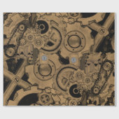 スチームパンク機械(ブラッシー) ラッピングペーパー (フラット)