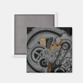 スチームパンク機械 マグネット (正面/裏面)