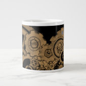 スチームパンク機械（銅） ジャンボコーヒーマグカップ (正面)