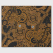 スチームパンク機械（銅） ラッピングペーパー (フラット)