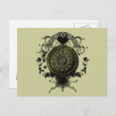 スチームパンク歯車デザイン ポストカード (正面/裏面)